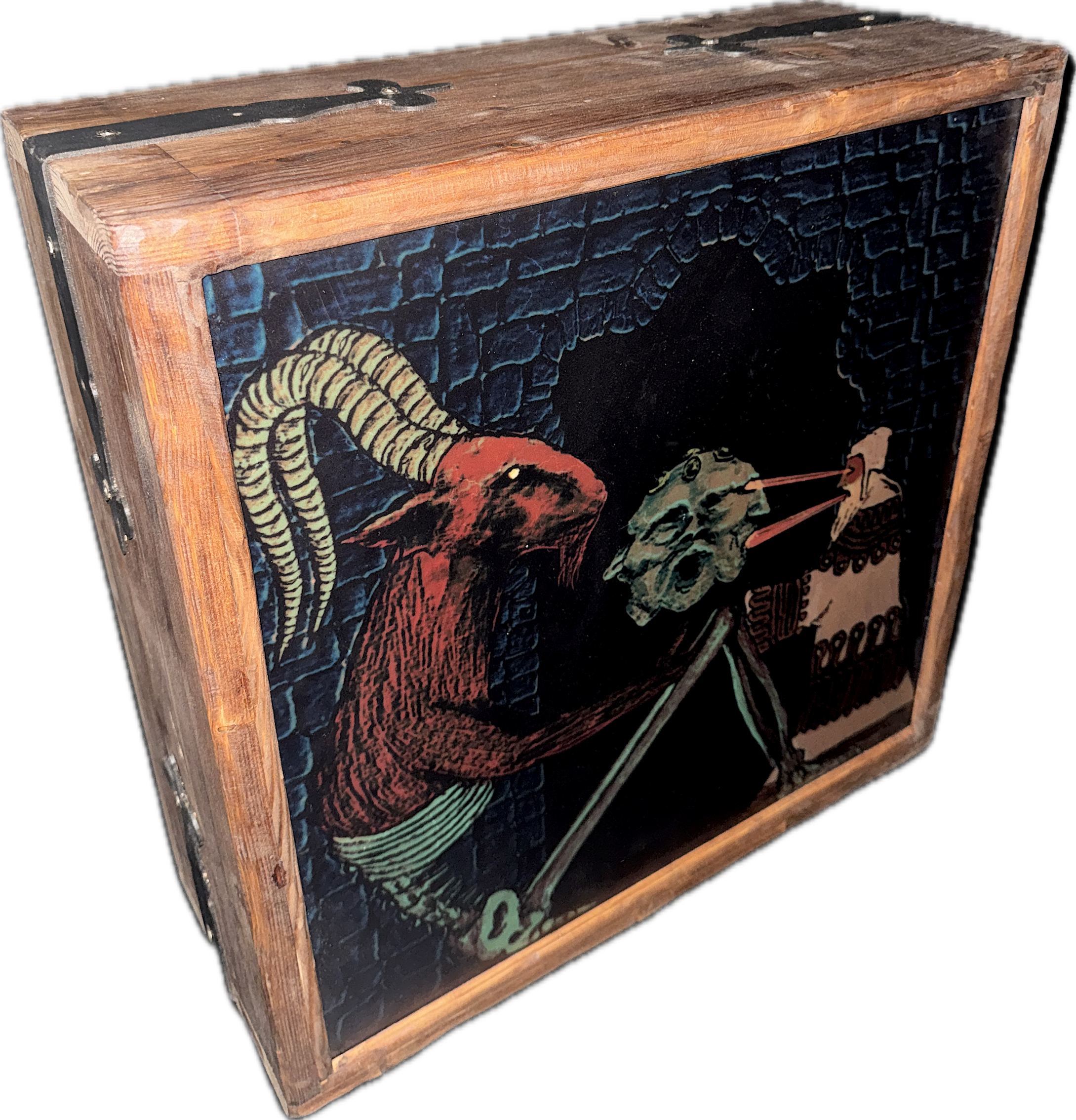 The Fall of Oggol - wooden box lamp by Plastiboo – www.hollow