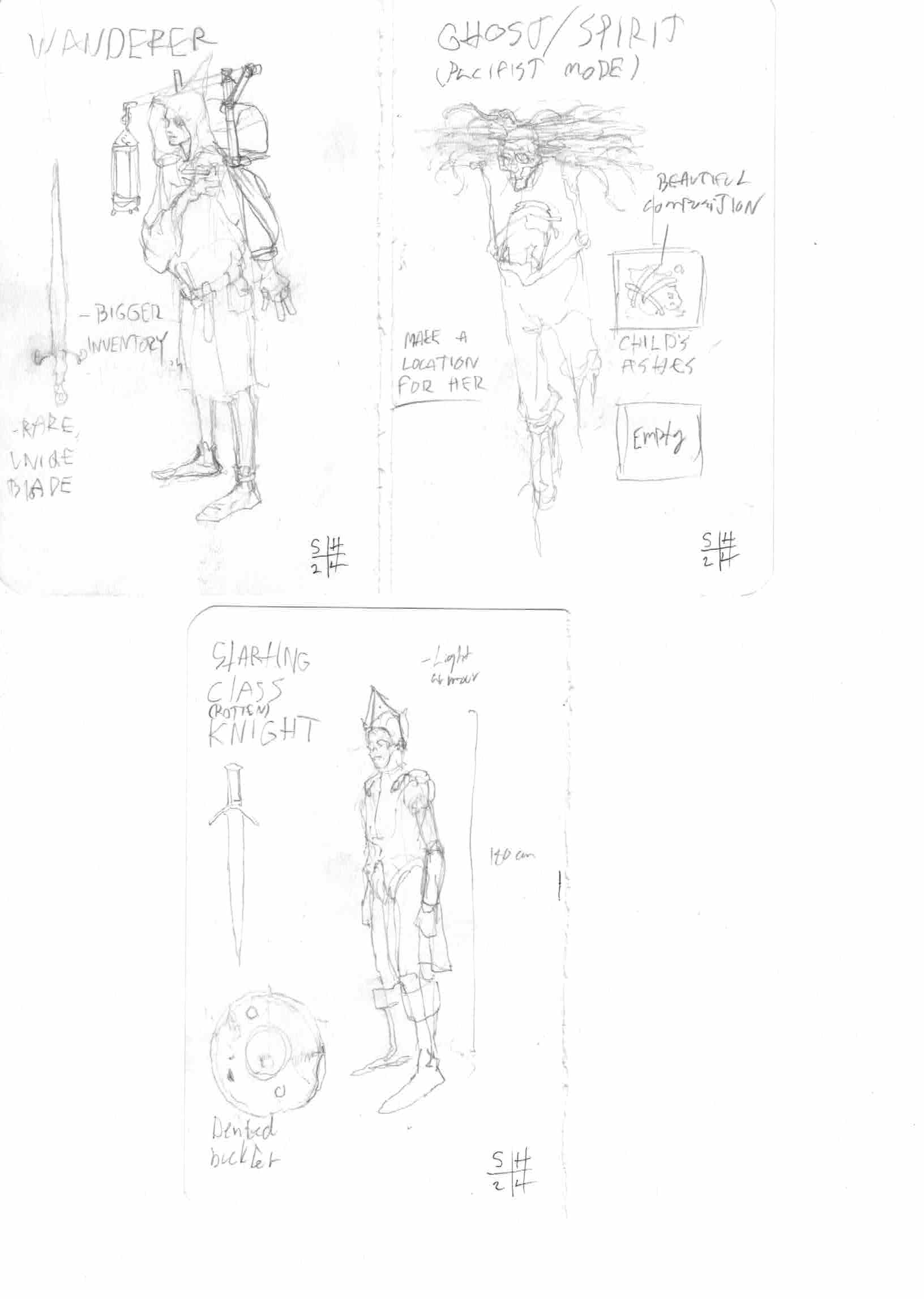 Age of Rot original artwork - classes sketches – www.hollow-press.net