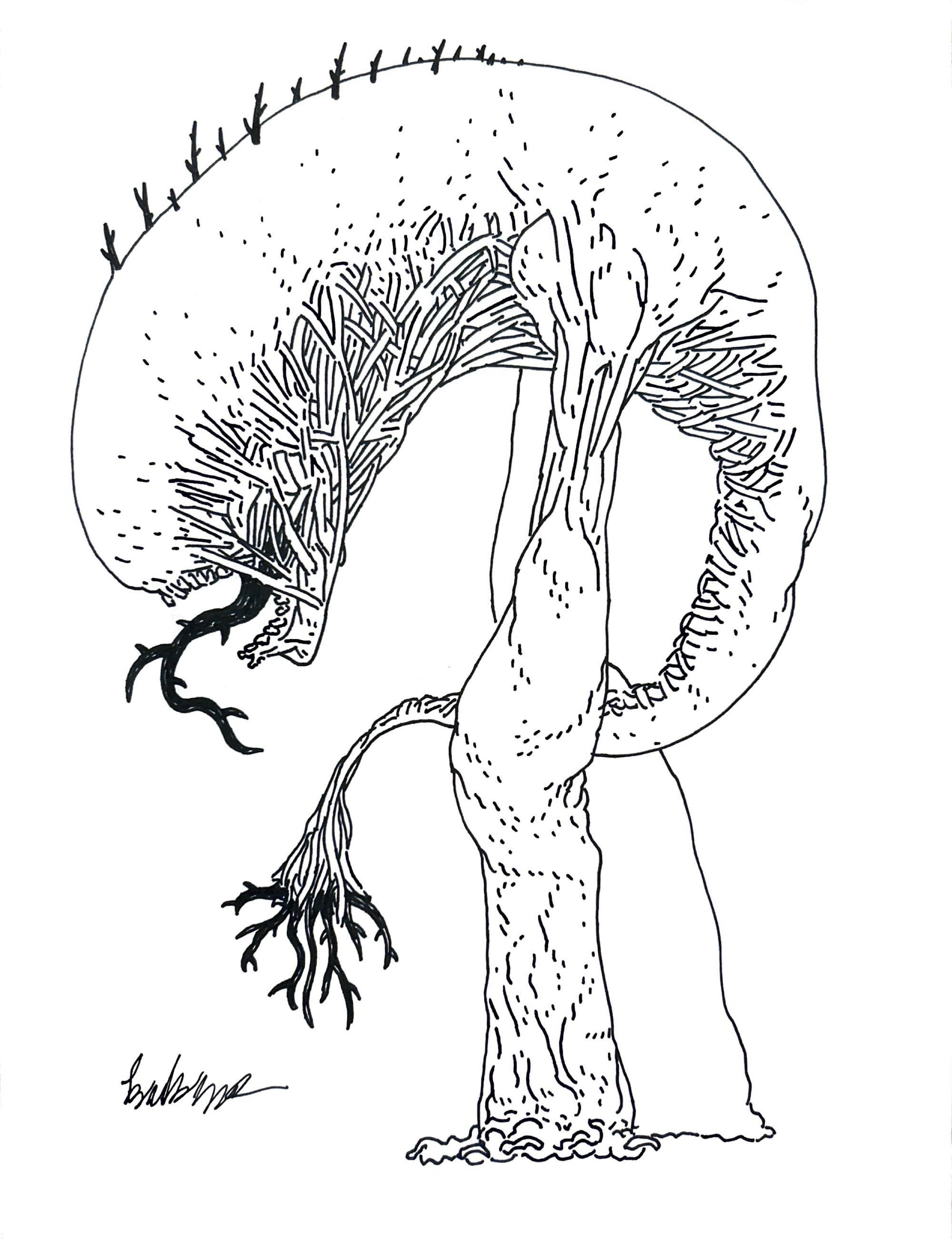 Bramble original artwork - brambleborn – www.hollow-press.net
