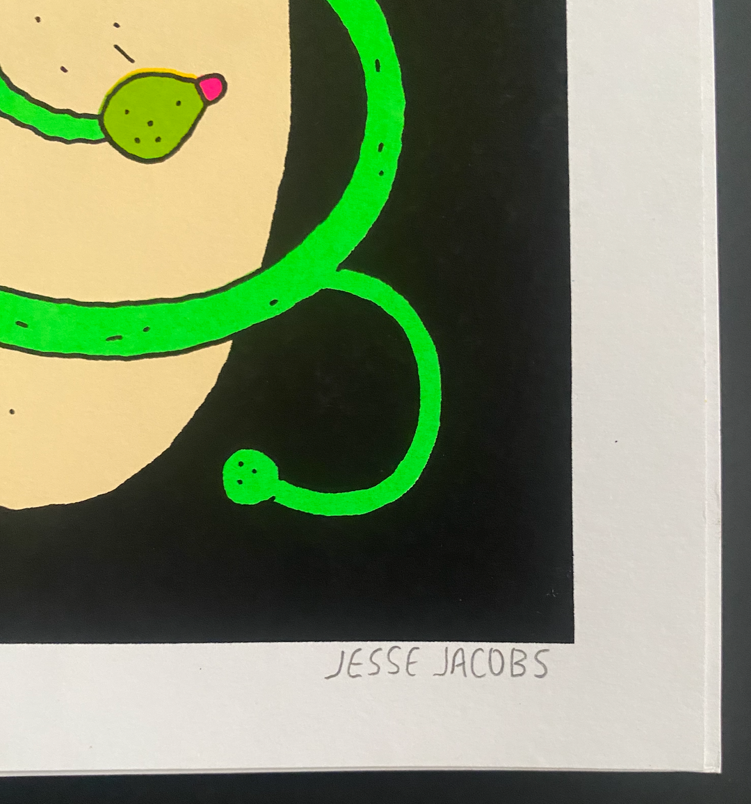 New Pets fluorescent SILKSCREEN limited print - Jesse Jacobs